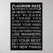 Classroom Rules Poster (Voorkant)