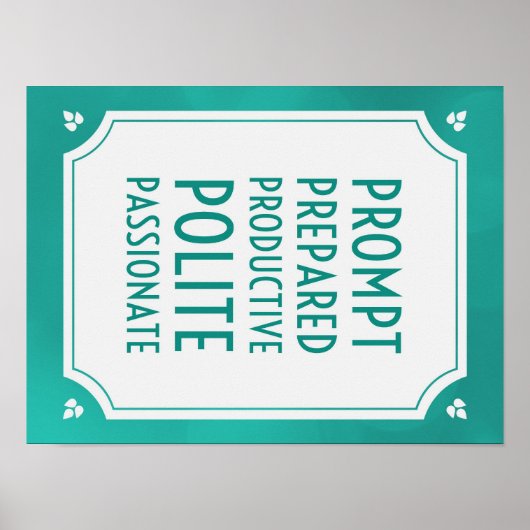 Classroom Rules Poster (Voorkant)