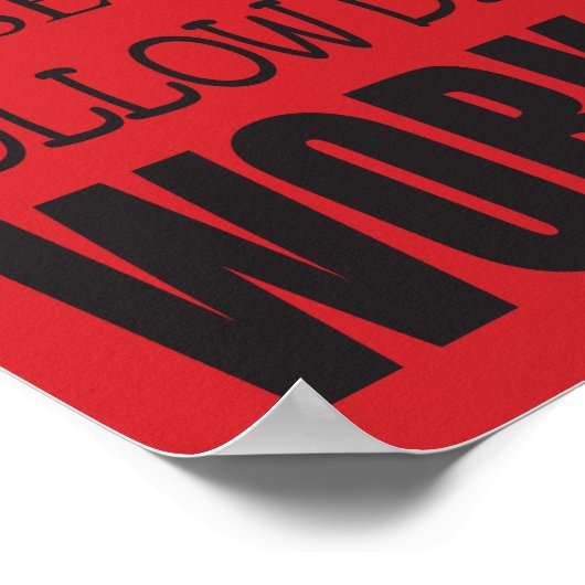 Classroom Rules Poster (rood), 12 x 36 inch (Hoek)