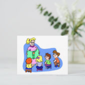 Classroom Storytime Briefkaart (Staand voorkant)