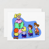 Classroom Storytime Briefkaart (Voorkant / Achterkant)