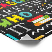 Classroom Teacher School Decor Sign Poster (Hoek)