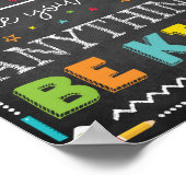 Classroom Teacher School Decor Wees vriendelijk te Poster (Hoek)