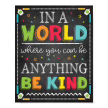 Classroom Teacher School Decor Wees vriendelijk te