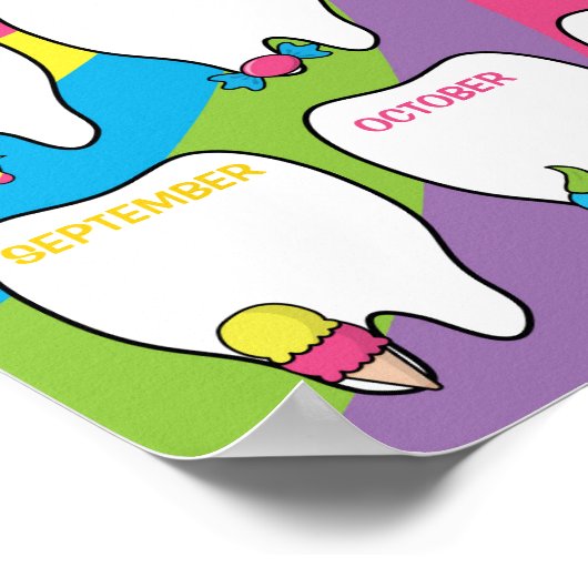 Classroom Tooth Tally Chart Poster in Snoep Thema (Hoek)