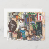 Classroom uit het boek "Een Beer met mieren" Briefkaart (Voorkant / Achterkant)