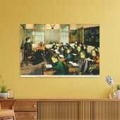 Classroom-Uitzicht van een Chinees primair publiek Canvas Afdruk (Insitu (Woonkamer))