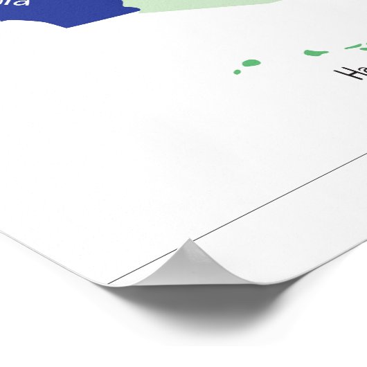 Classroom United States Map Poster (Hoek)