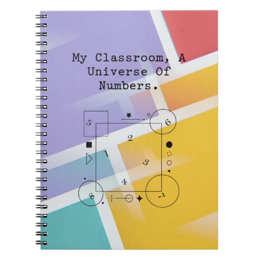Classroom Universe of Numbers | Math World Notitieboek (Voorkant)