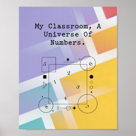 Classroom Universe of Numbers | Math World Poster (Voorkant)