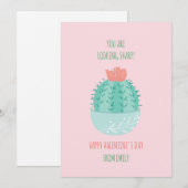 Classroom Valentijn Succulent Cactus Kaart (Voorkant / Achterkant)