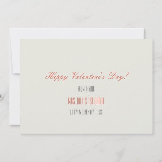 Classroom Valentijn Sushi Roll Kaart (Achterkant)