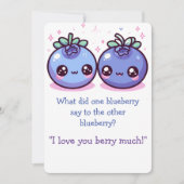 Classroom Valentijns Blueberry plezier! Feestdagenkaart (Voorkant)