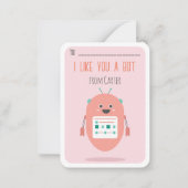 Classroom Valentijnsdag als jij een Kaart Notitiekaartje (Voorkant)