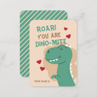 Classroom Valentijnsdag Dinosaur Dino Kaart