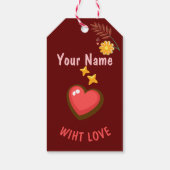 Classroom Valentijnsdag Donut Flower Personalisere Cadeaulabel (Achterkant)