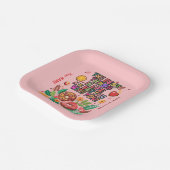 Classroom Valentijnsdag Donut Flower Personalisere Papieren Bordje (Gebogen)