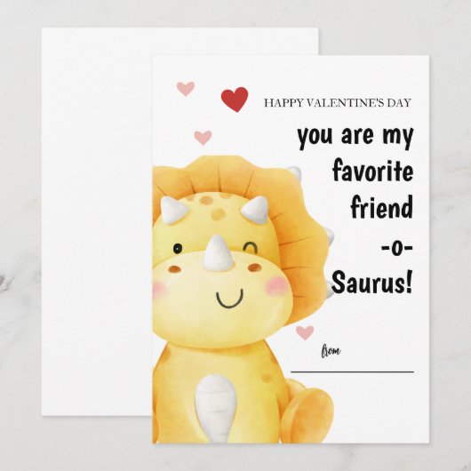 Classroom Valentijnsdag Kaarten voor kinderen (Voorkant / Achterkant)