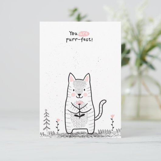 Classroom-Valentijnsdag Notitiekaartje (Staand voorkant)