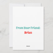 Classroom Valentijnsdag Penguin Heart Feestdagenkaart (Achterkant)