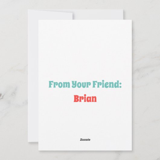 Classroom Valentijnsdag Penguin Heart Feestdagenkaart (Achterkant)