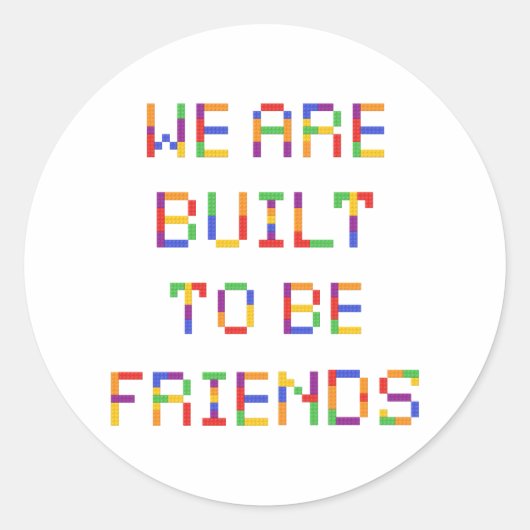 Classroom-Valentijnsdag Ronde Sticker (Voorkant)