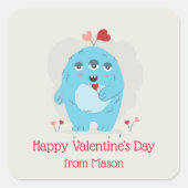 Classroom Valentijnsdag voor Boy Monster Sticker (Voorkant)