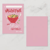 Classroom Valentine Card- Un-Pho-Gettable- Pink Notitiekaartje (Voorkant / Achterkant)