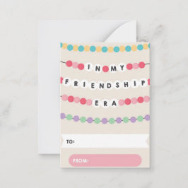 Classroom Valentine Friendship Bracelet Card Notitiekaartje