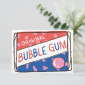 Classroom Valentine; Fun as a Pack of Bubble Gum Kaart (Staand voorkant)