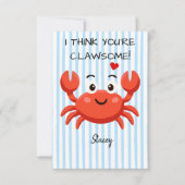 Classroom Valentine "I think you're claw-some" (Voorkant)