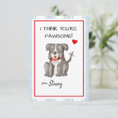 Classroom Valentine "I think you're Paw-some" (Staand voorkant)