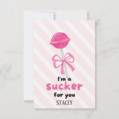 Classroom Valentine "I'm a Sucker for You" (Voorkant)