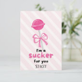 Classroom Valentine "I'm a Sucker for You" (Staand voorkant)