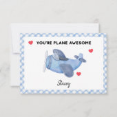 Classroom Valentine "Plane Awesome' (Voorkant)