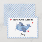 Classroom Valentine "Plane Awesome' (Voorkant / Achterkant)