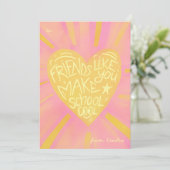 Classroom Valentine’s Day Card for school friends  Feestdagenkaart (Staand voorkant)