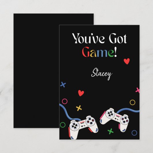 Classroom Valentine Video Gamer (Voorkant / Achterkant)