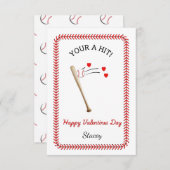 Classroom Valentine "You're A Hit" (Voorkant / Achterkant)