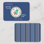 Classroom Valentines Card You’re a Total Space Win Notitiekaartje (Voorkant / Achterkant)