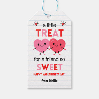 Classroom Valentines Classmate School Tag Cadeaulabel