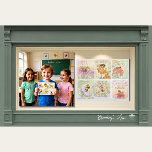 Classroom Valentines My Teacher - 6 per Sheet Briefhoofd