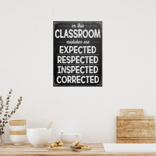Classroom verwacht Poster (Keuken)