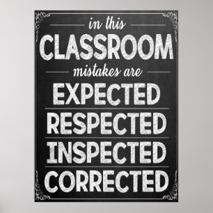 Classroom verwacht Poster
