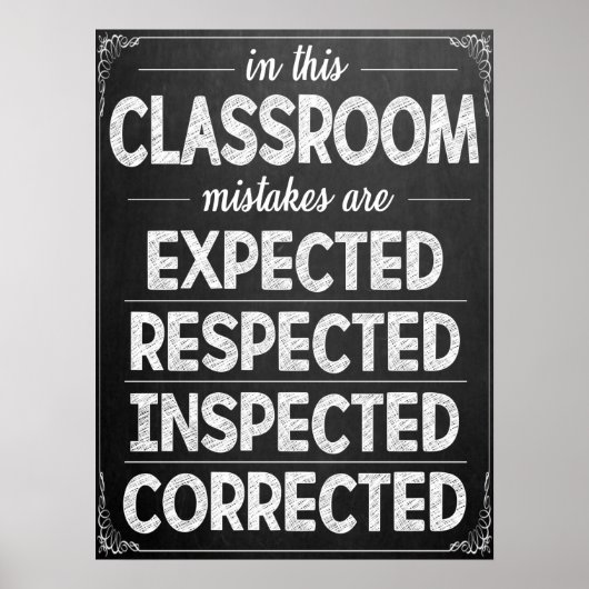 Classroom verwacht Poster (Voorkant)