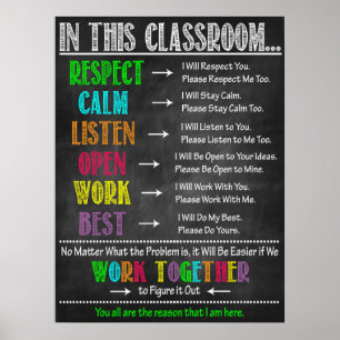Classroom verwacht Poster