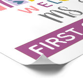 Classroom Welkomstdeur in Muted Boho Rainbow Poster (Hoek)