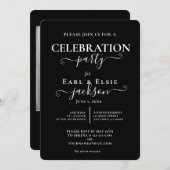 CLASSY 10e JAAR BRUILOFT JUBILEUM Kaart (Voorkant / Achterkant)