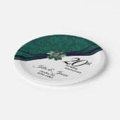Classy 20th Emerald Wedding Jubileum Design Papieren Bordje