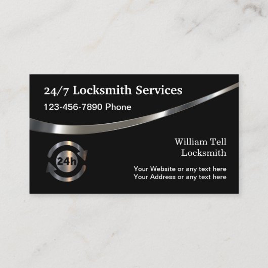 Classy 24 House Locksmith Service Visitekaartje (Voorkant)